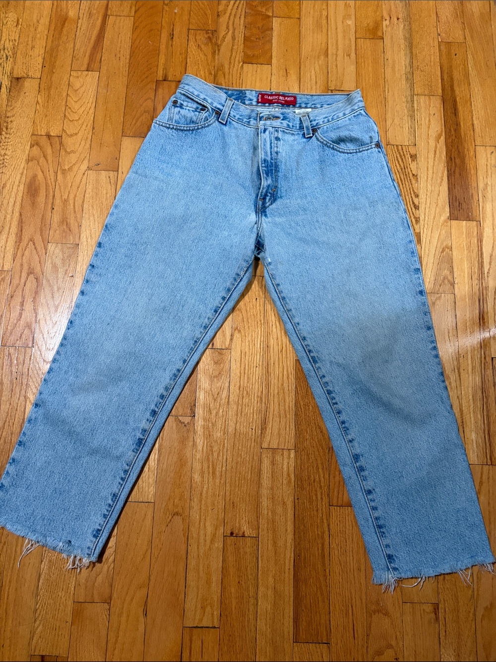 Classic Relaxed Fit Light Blue Men's Jeans ( 1183 )